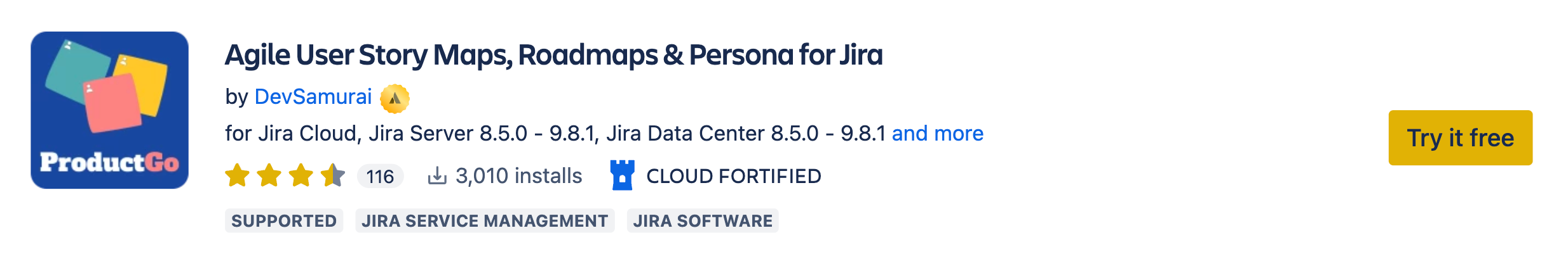 ProductGo for Jira - User Story Map